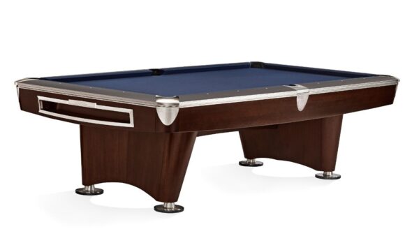 Pool tableBrunswick Gold Crown VI Skyline Walnut 9ft Nickel Trimm