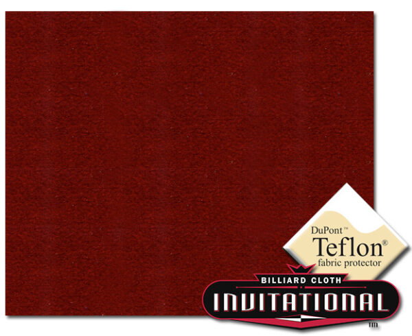 Championship Pool Cloth 168cm Teflon Burgundy #62