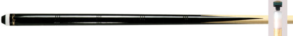 Club Pool Cue 1-piece 12mm Plastic Wrap M8