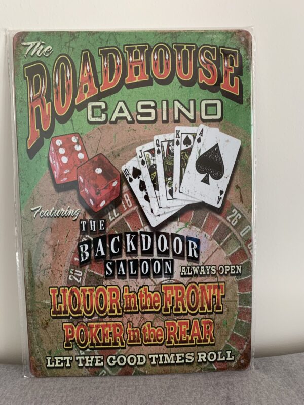 Metal Wall Art Roadhouse Casino