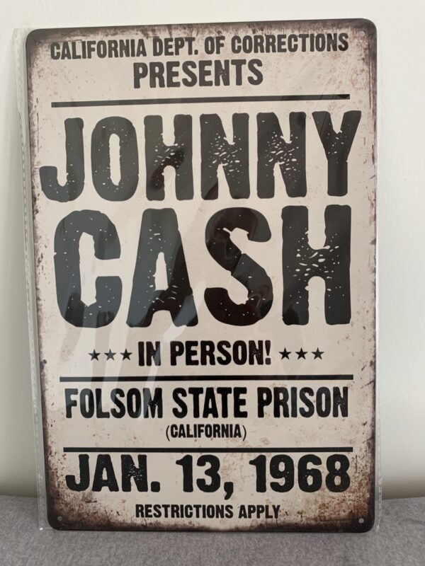 Metal Wall Art Johnny Cash