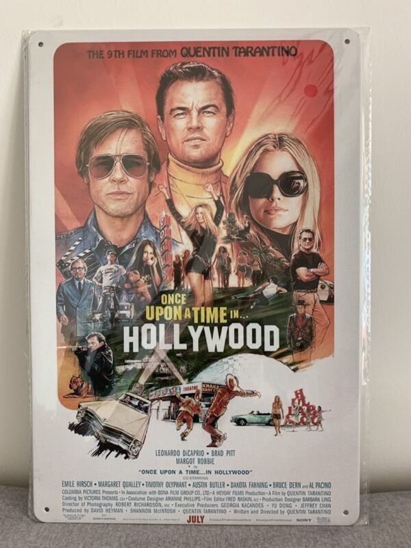 Metal Wall Art Once Upon a Time in Hollywood