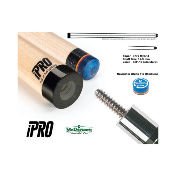 McDermott i-Pro Origin Shaft 3/8"x10 Joint, 12.5 mm