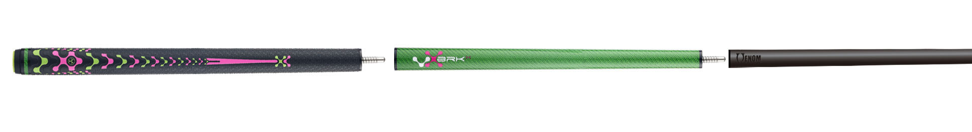 Jump-Break-Cue-Poison-VX-BRKX-Green-Pink-13-venom-shaft-3-segment